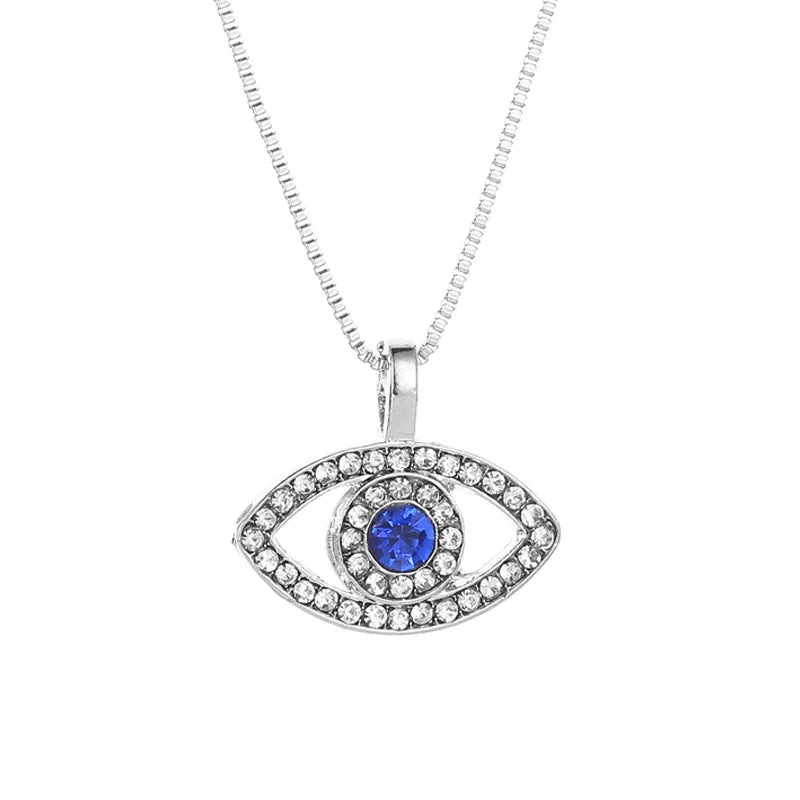 Collier oeil Iris bleu